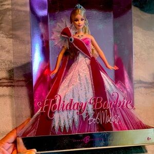 2005 Mattel Holiday Barbie Doll By Bob Mackie NIB